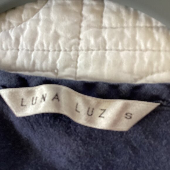 Luna Luz Fit & Flare Maxi 100% Linen Dress Size S Flowy - Picture 4 of 16